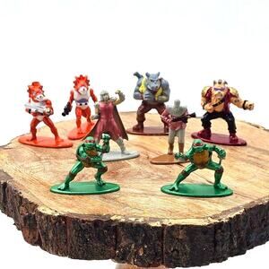 8 TMNT 1.65" 18-Pack Wave 2 Die-Cast Figures Nano Metal